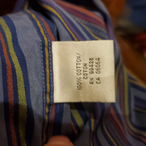 BUGATCHI SIZE 3XL Multicolor Striped Men's Shirt - Picture 11 of 11